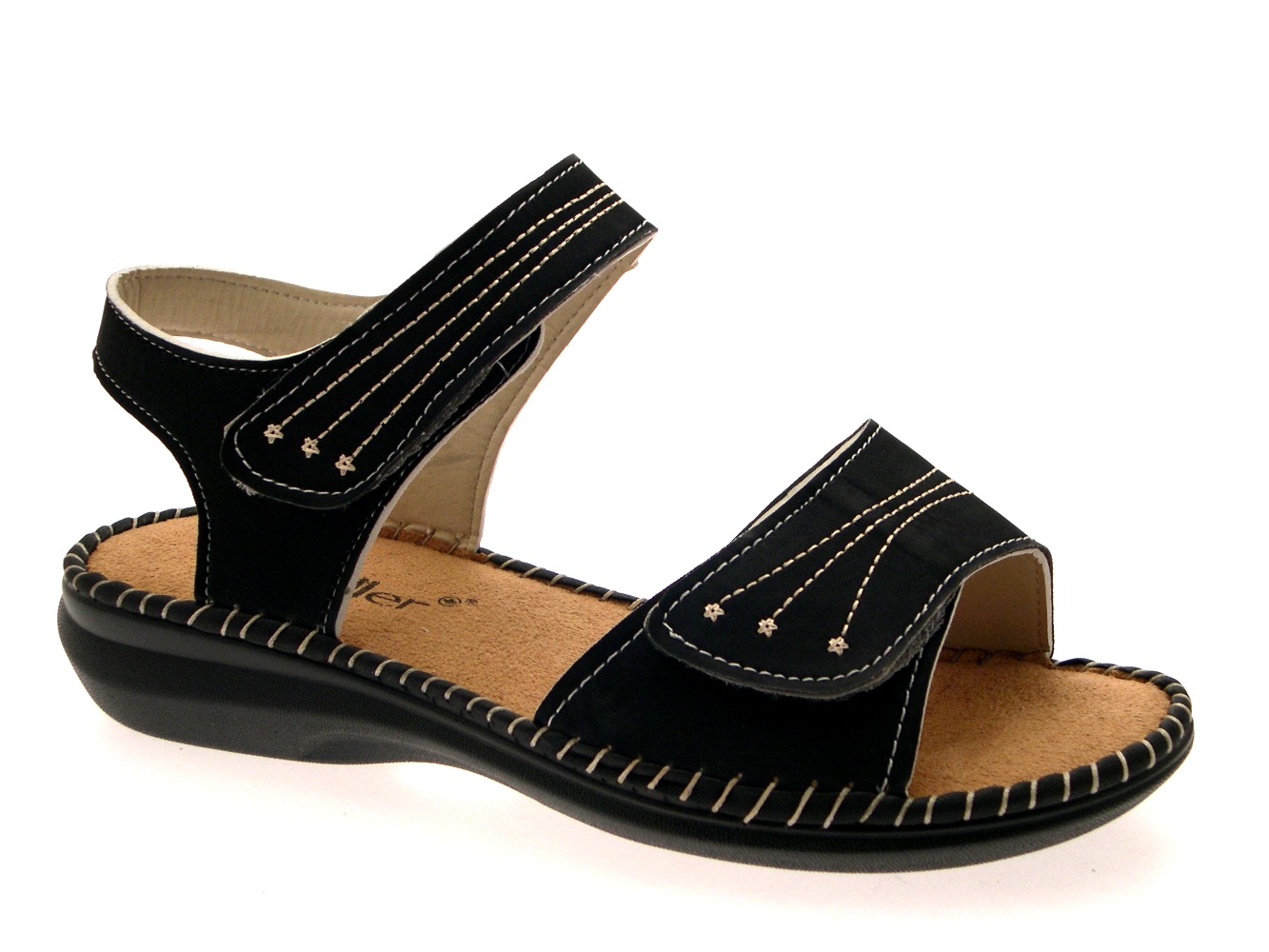 WOMENS LOW WEDGE WIDE COMFORT CUSHIONED SANDALS SUMMER SHOES LADIES SIZE UK 4-8 | eBay